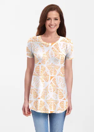Orange Citrus (7862) ~ Butterknit Short Sleeve Tunic