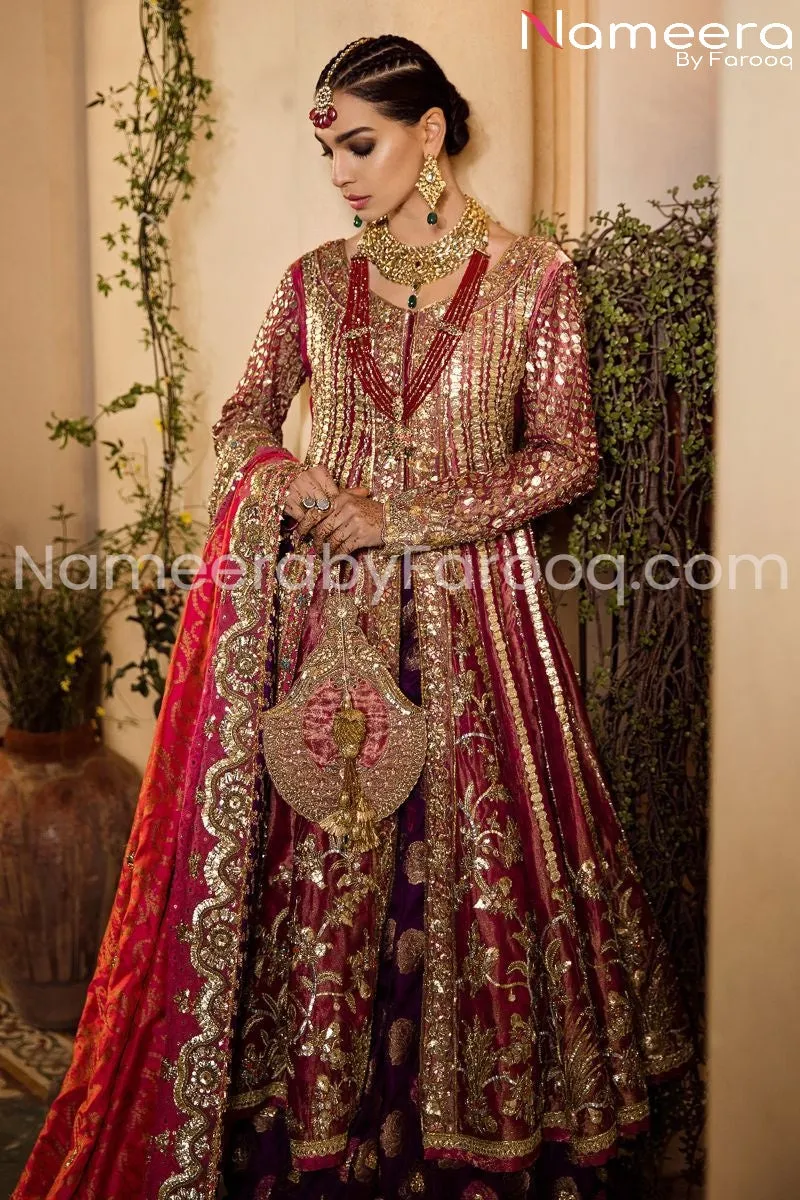 Pakistani Bridal Frock Lehnga 2021 #BB100