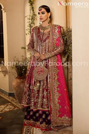 Pakistani Bridal Frock Lehnga 2021 #BB100