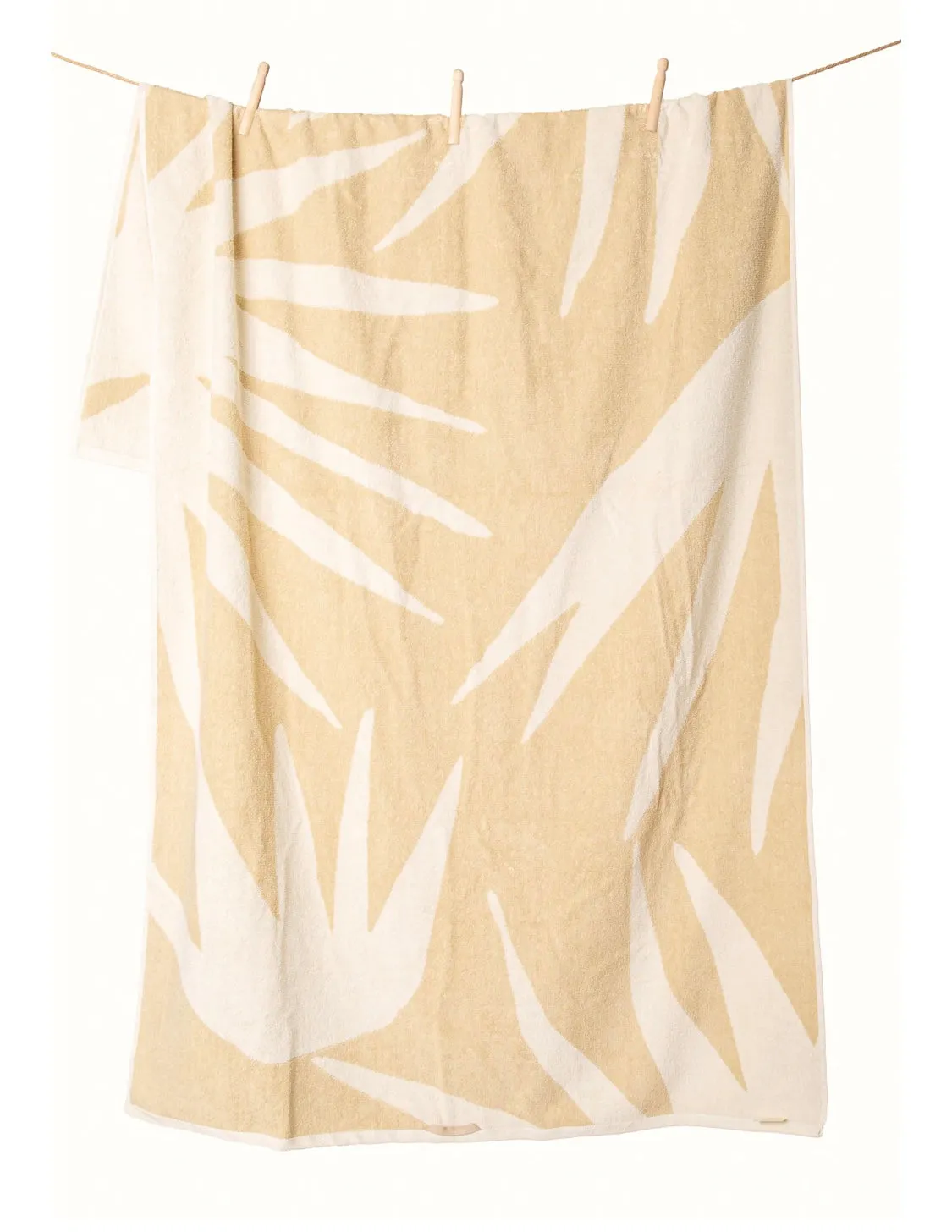 Palm Fan Natural Towel