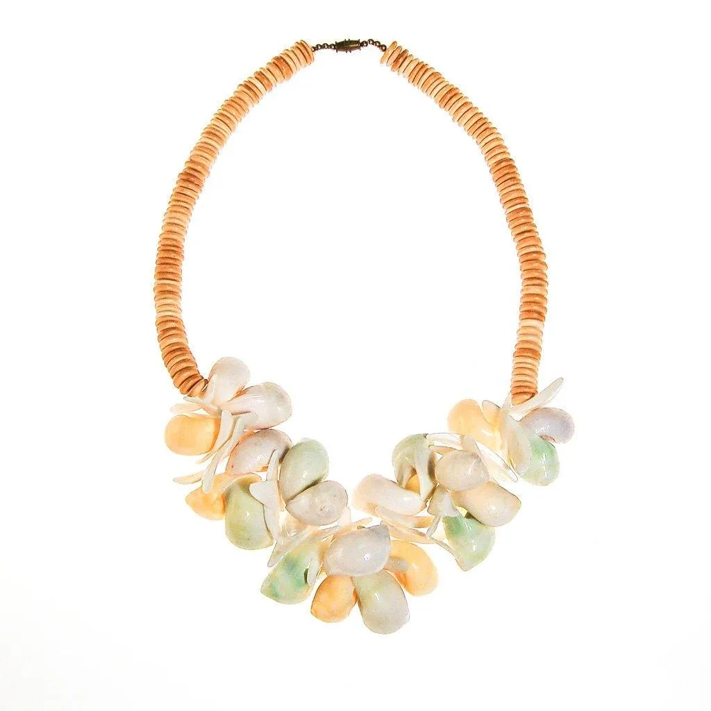 Pastel Shells Statement Necklace