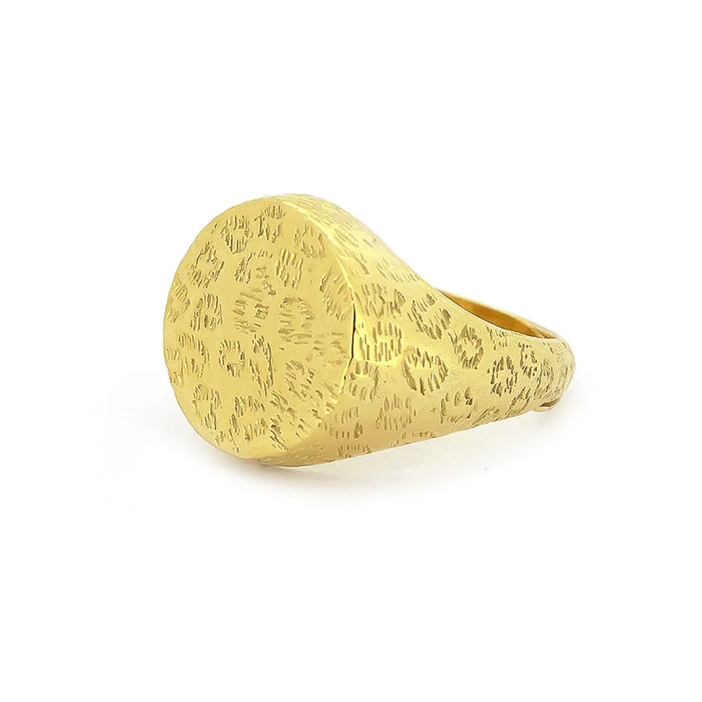 Pattern Leopard Ring 925 Sterling Silver