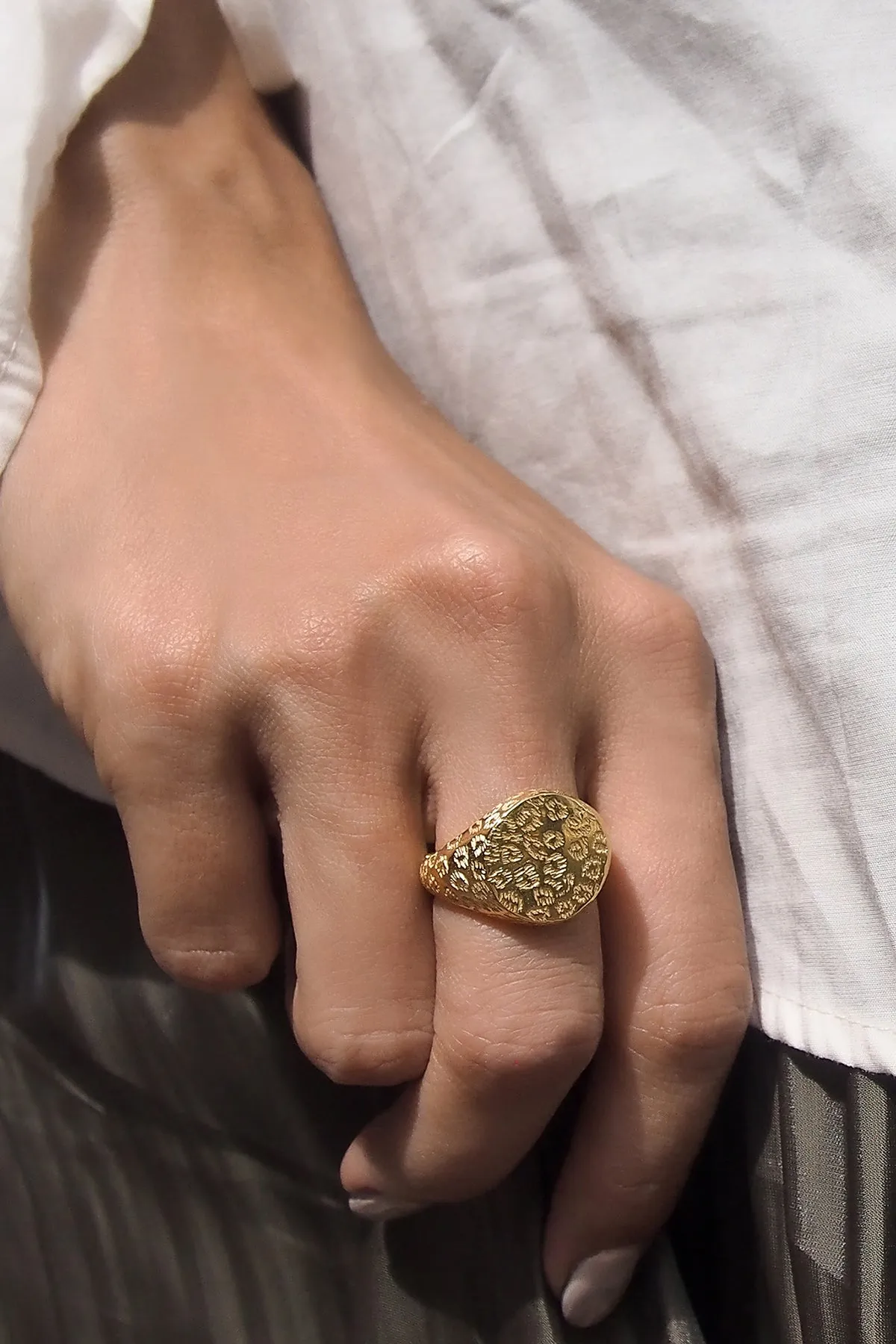 Pattern Leopard Ring 925 Sterling Silver