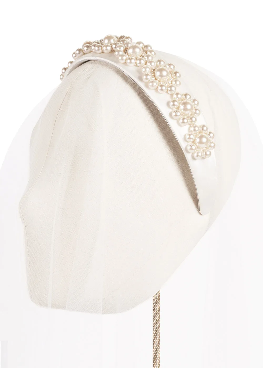 Pearl Rosette Headband