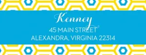 Personalized Return Address Labels: NEW PATTERNS & STYLES