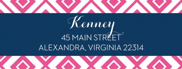 Personalized Return Address Labels: NEW PATTERNS & STYLES