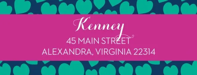 Personalized Return Address Labels: NEW PATTERNS & STYLES