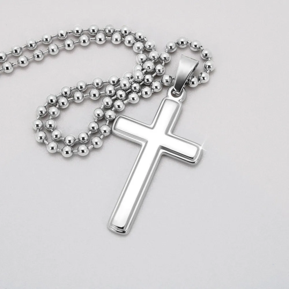 Personalized Skeleton Lovers Gift, Engraved Cross Necklace For Gothic Skull Lovers