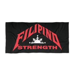 Philippines Sun Filipino Strength Beach Towel - Empower Your Summer Vibe