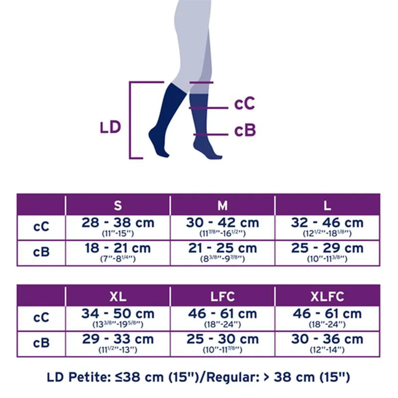 PR/1 JOBST ULTRASHEER WOMEN, KNEE HIGH, 20-30MMHG, LG, ESPRESSO, CLOSED TOE