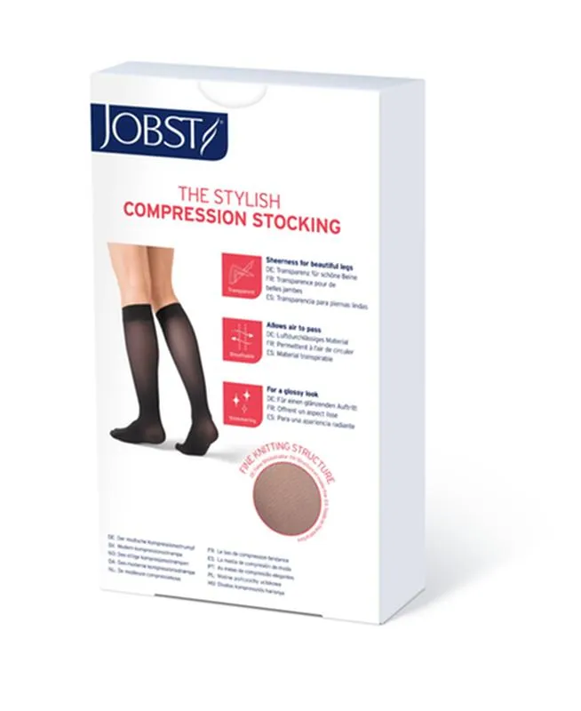 PR/1 JOBST ULTRASHEER WOMEN, KNEE HIGH, 20-30MMHG, LG, ESPRESSO, CLOSED TOE