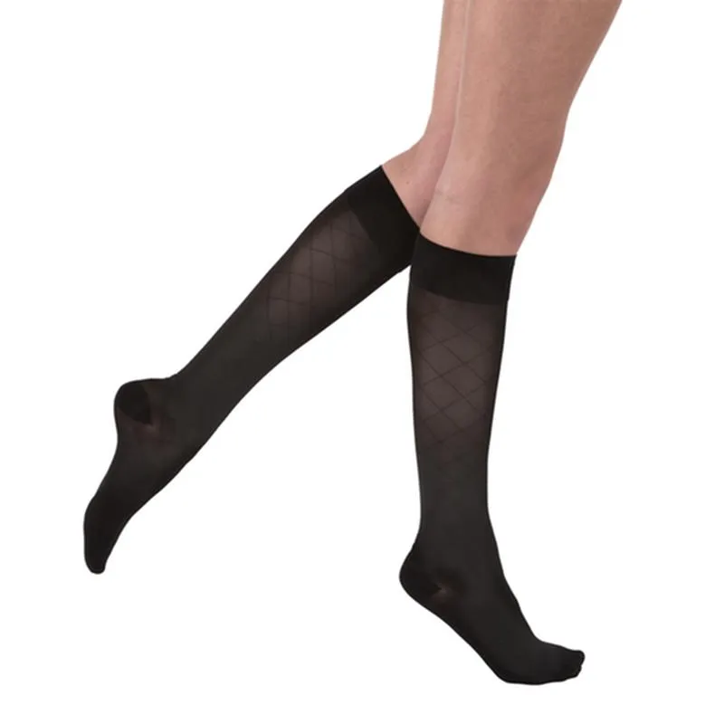 PR/1 JOBST ULTRASHEER WOMEN, KNEE HIGH, 20-30MMHG, SM, BLACK, CLOSED TOE