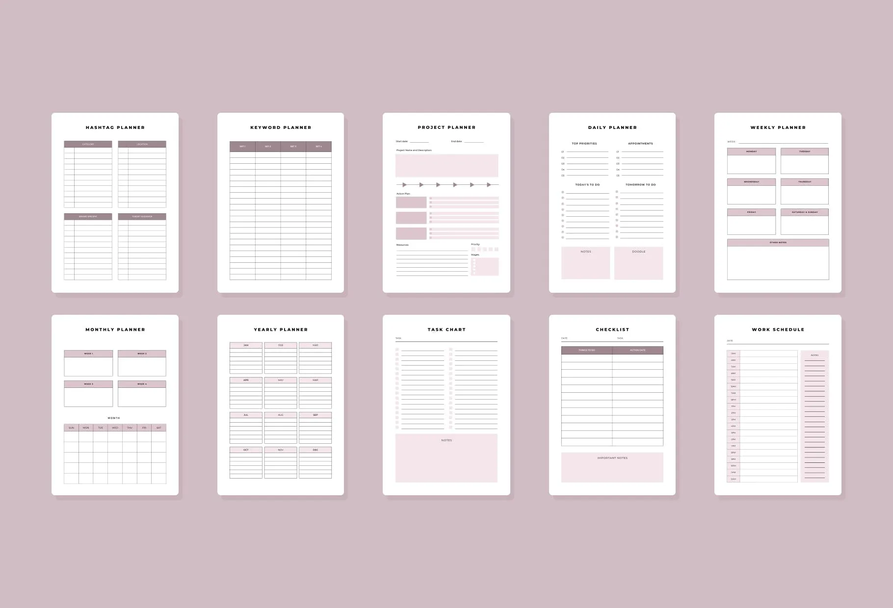 Product Launch Planner Canva Template
