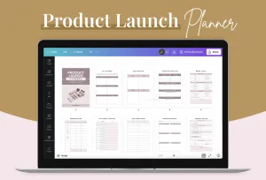 Product Launch Planner Canva Template