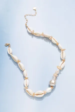 Pucca Shell Entwined Chain Necklace
