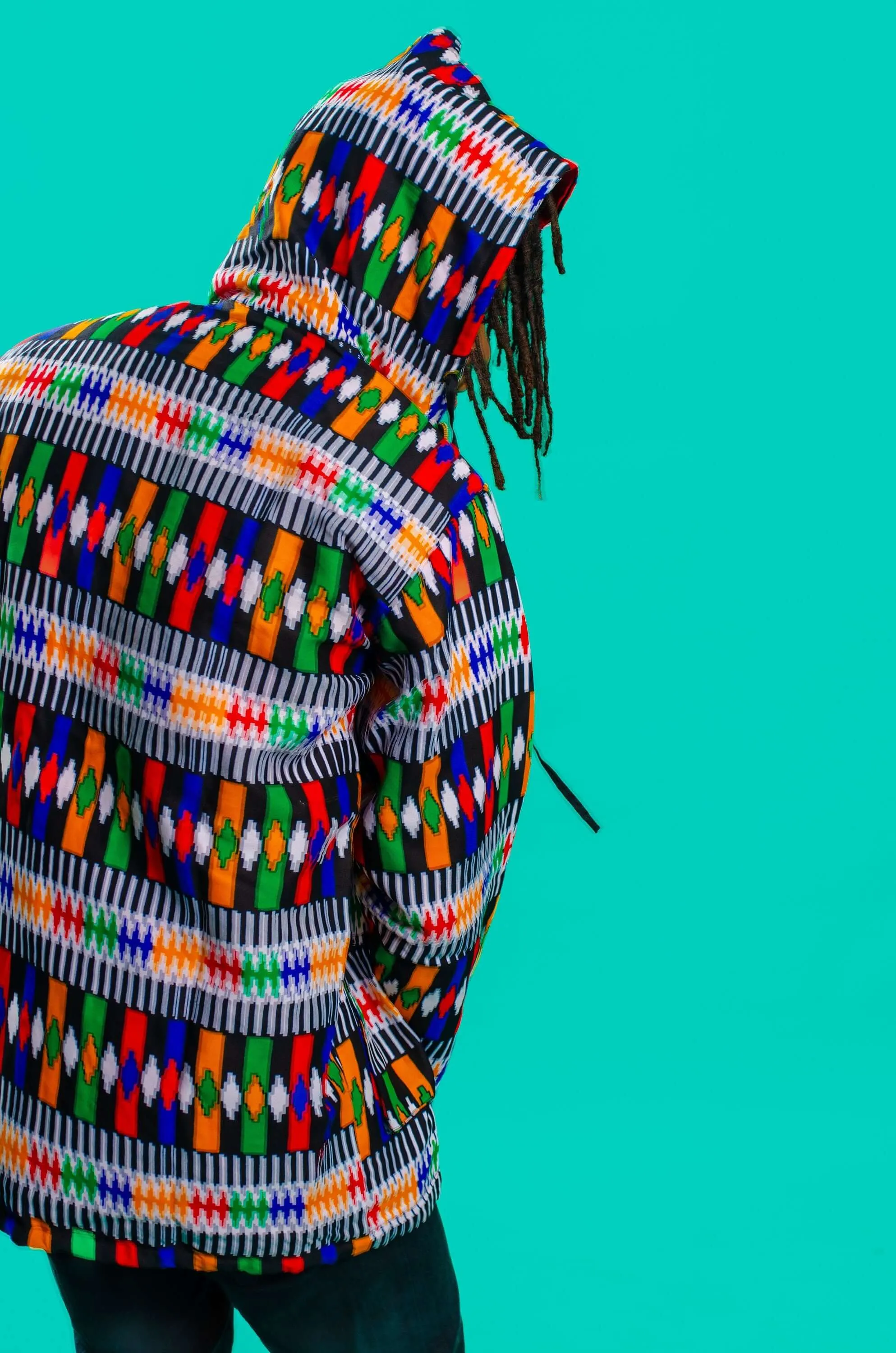 Rainbow Warrior African Print Oversize Jacket