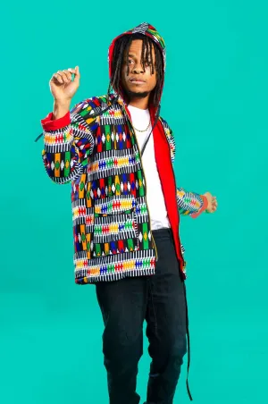 Rainbow Warrior African Print Oversize Jacket