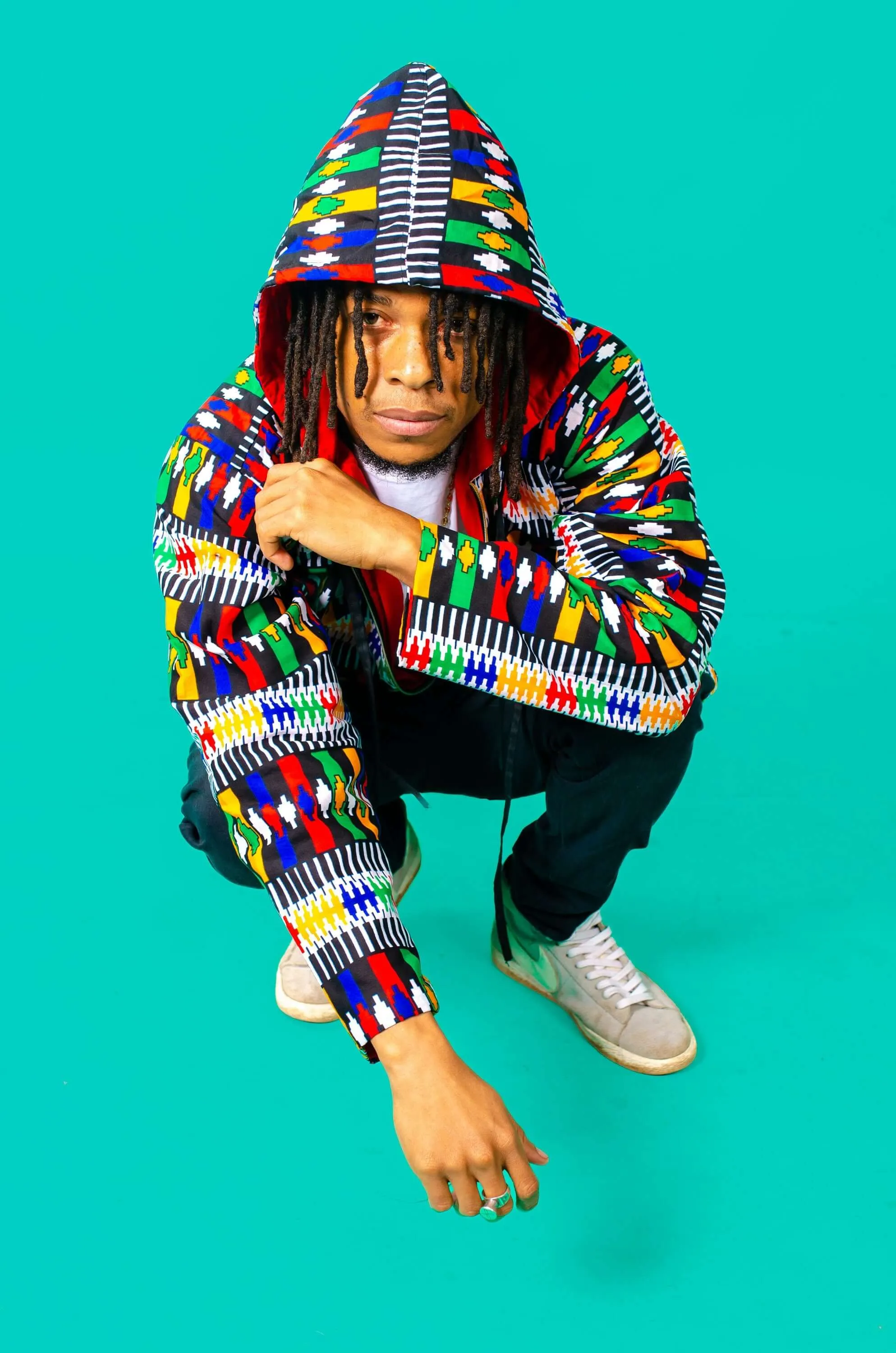 Rainbow Warrior African Print Oversize Jacket