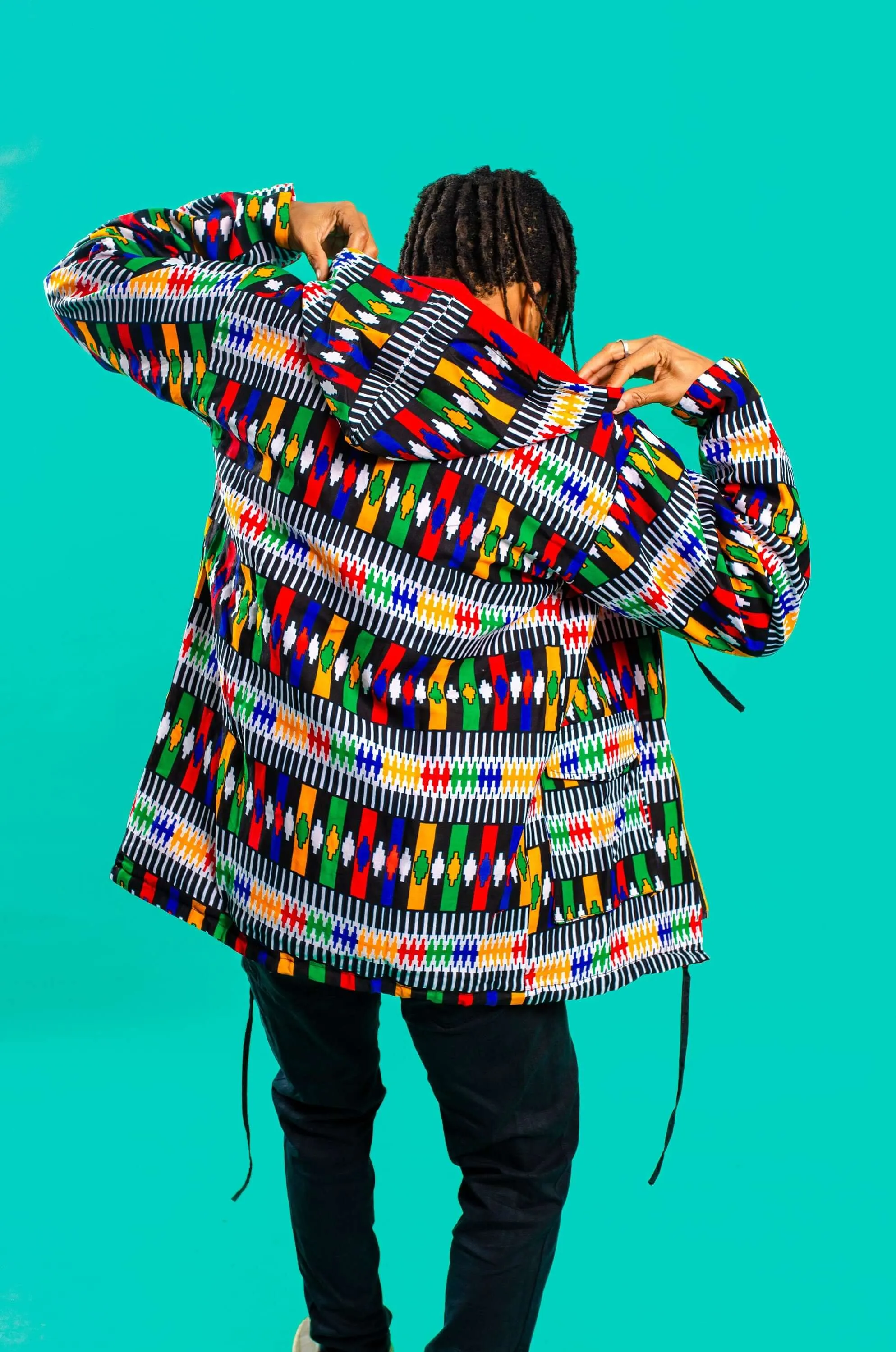 Rainbow Warrior African Print Oversize Jacket