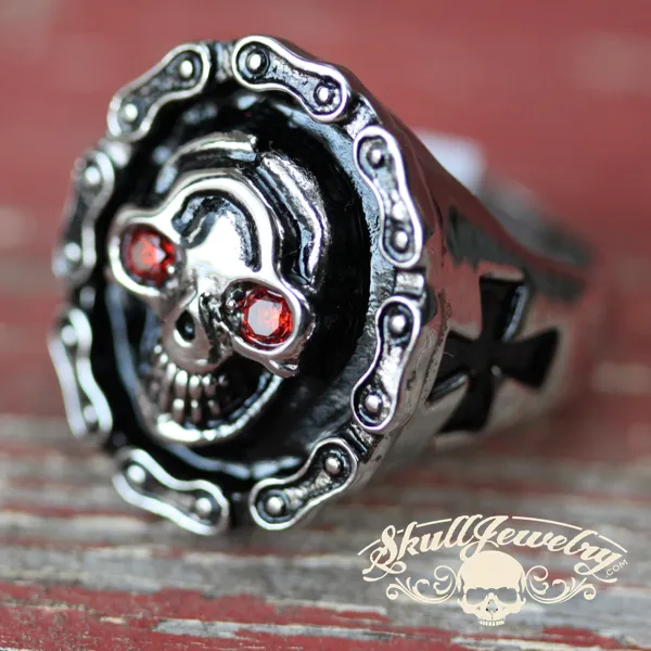 Rebel Rider Skull Ring (#342)