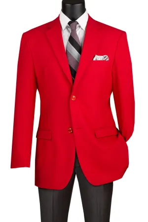 Regular Fit 2 Button Business Blazer (Red) Z-2PP