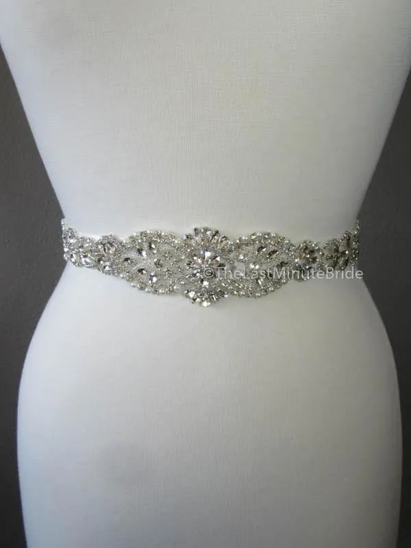 Rhinestone & Pearl Beaded Belt Style: Geneva