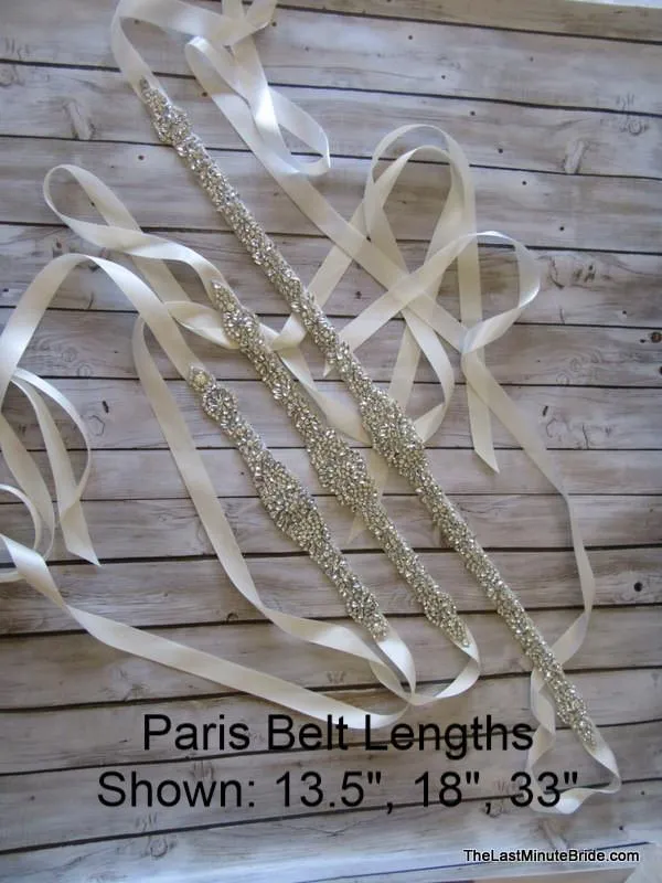 Rhinestone Beaded Belt Style: Paris 18" Long