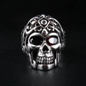 Roman Sterling Silver Skull Ring
