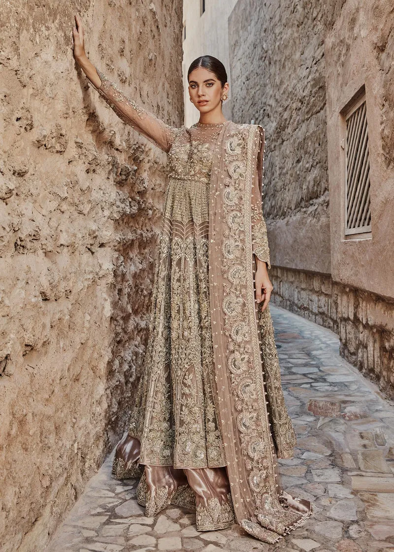 Rose Pink Lehenga Gown Pakistani Wedding Dresses