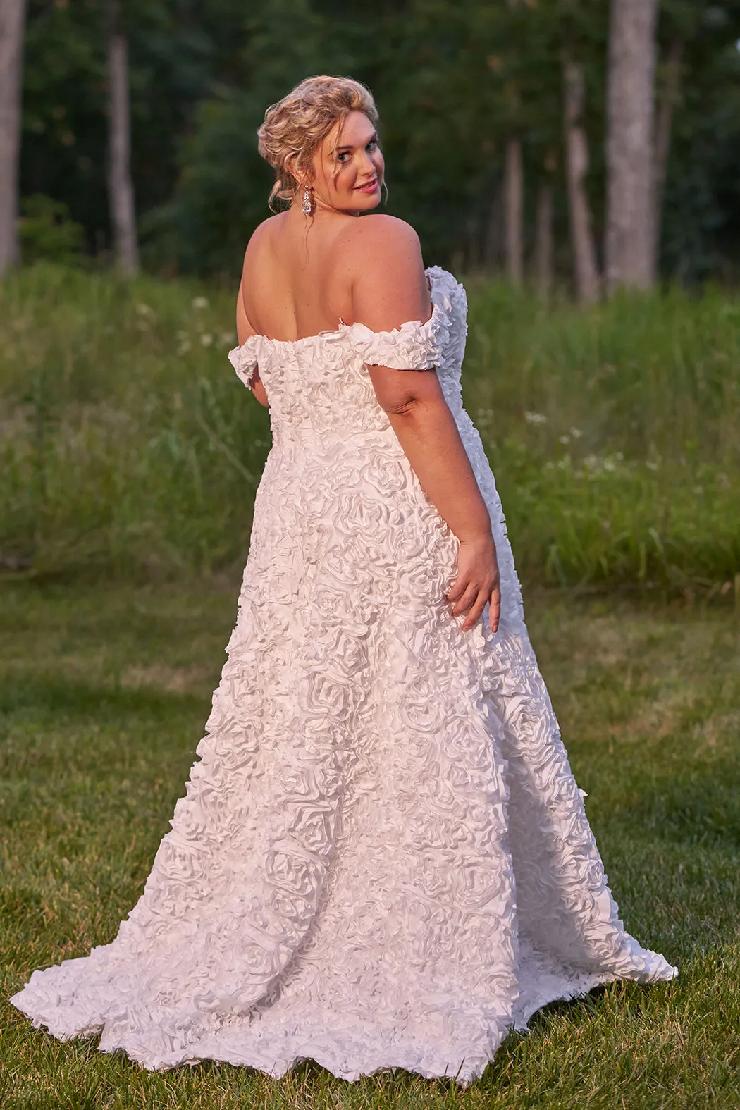 Rosette Wedding Dress