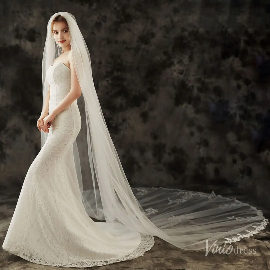 Roycebridal 1 Tier Cathedral Veil Viniodress TS1910