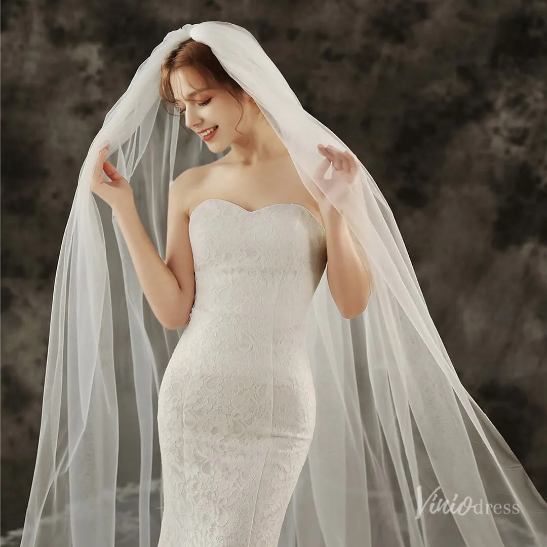 Roycebridal 1 Tier Cathedral Veil Viniodress TS1910