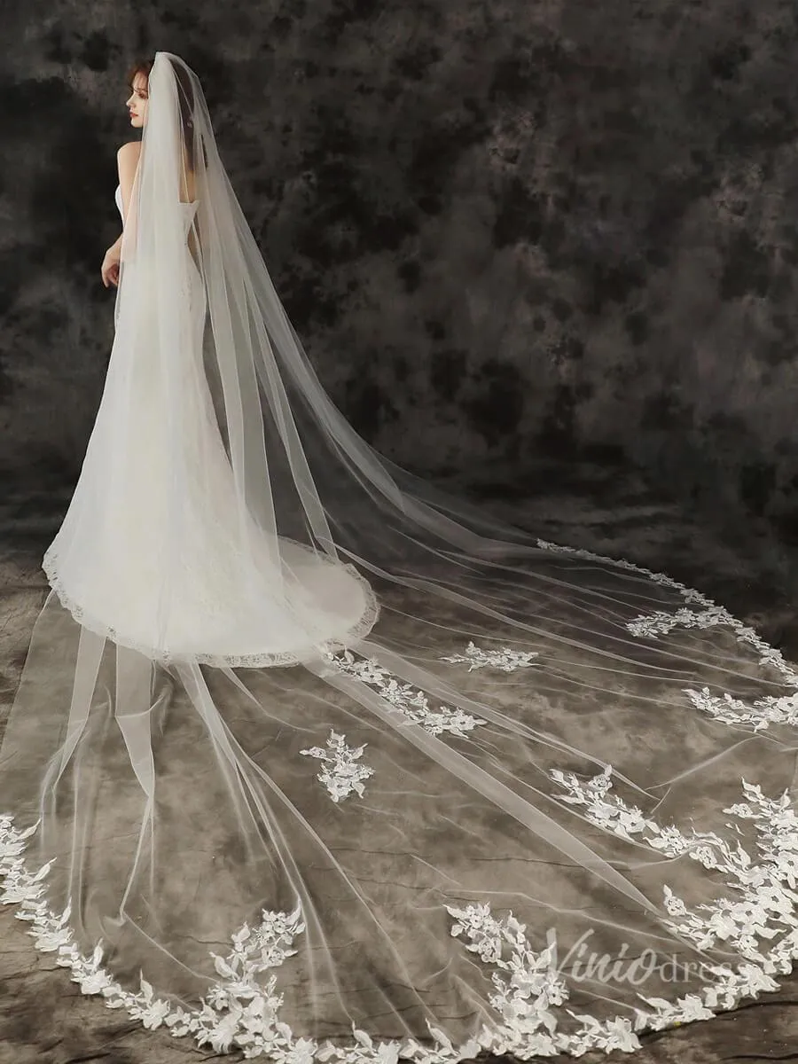 Roycebridal 1 Tier Cathedral Veil Viniodress TS1910