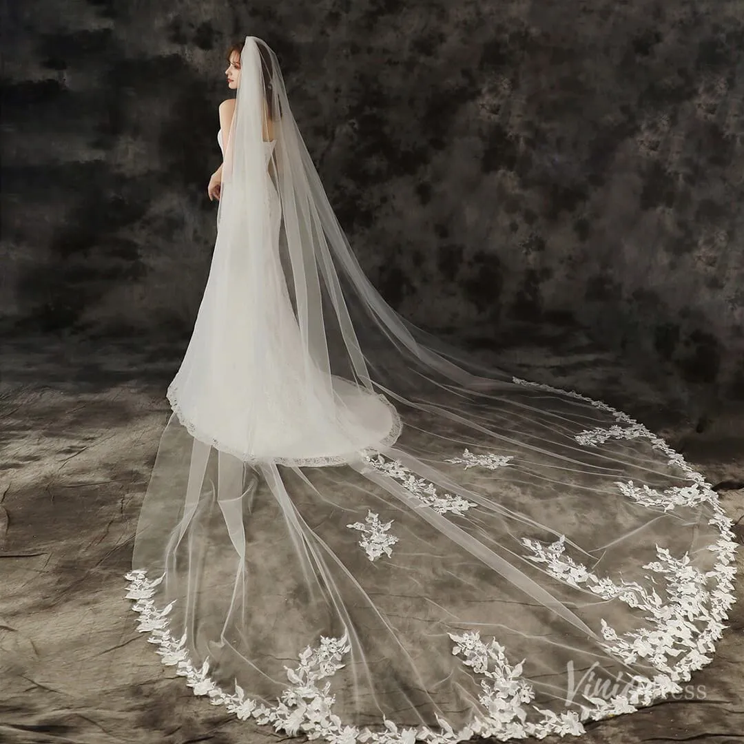 Roycebridal 1 Tier Cathedral Veil Viniodress TS1910