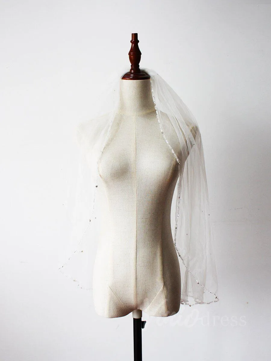 Roycebridal Beaded Wedding Veils Bridal Accessories AC1014