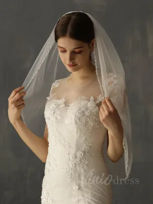 Roycebridal Beaded Wedding Veils Bridal Accessories AC1014