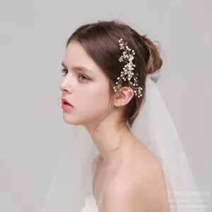 Roycebridal Bridal Comb Gold and Veil