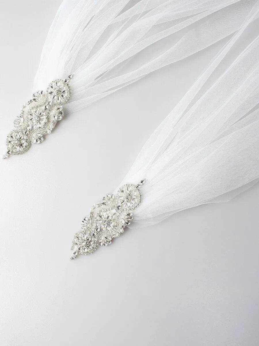 Roycebridal Cathedral Bridal Cape Veils AC1000