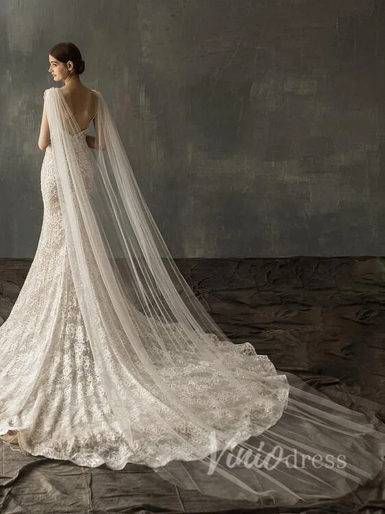 Roycebridal Cathedral Bridal Cape Veils AC1000
