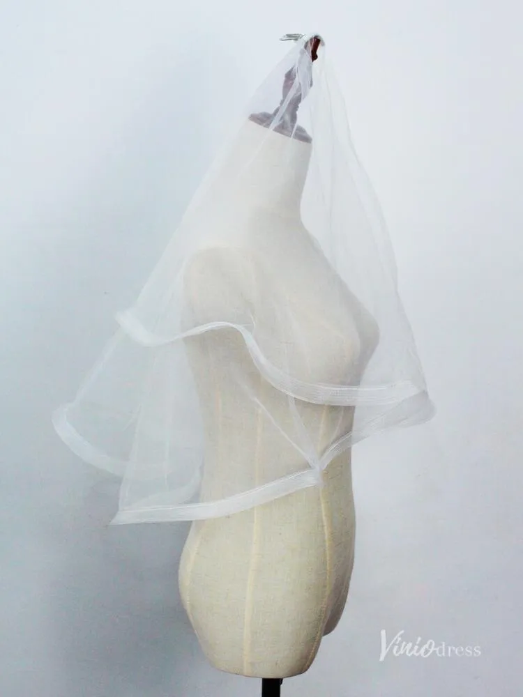 Roycebridal Elbow Length Tulle Bridal Blusher Veils AC1294