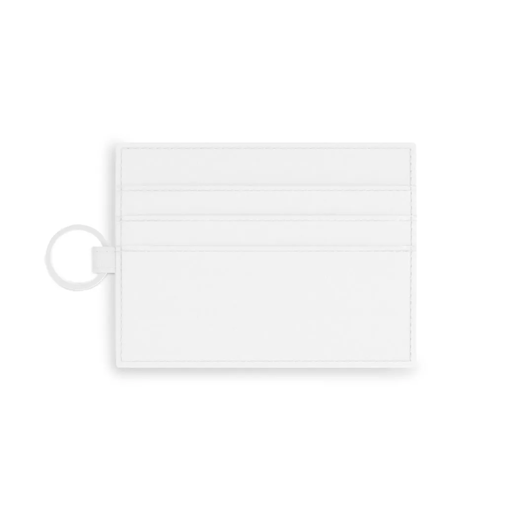 Saffiano Leather Card Holder 'Tea Party'