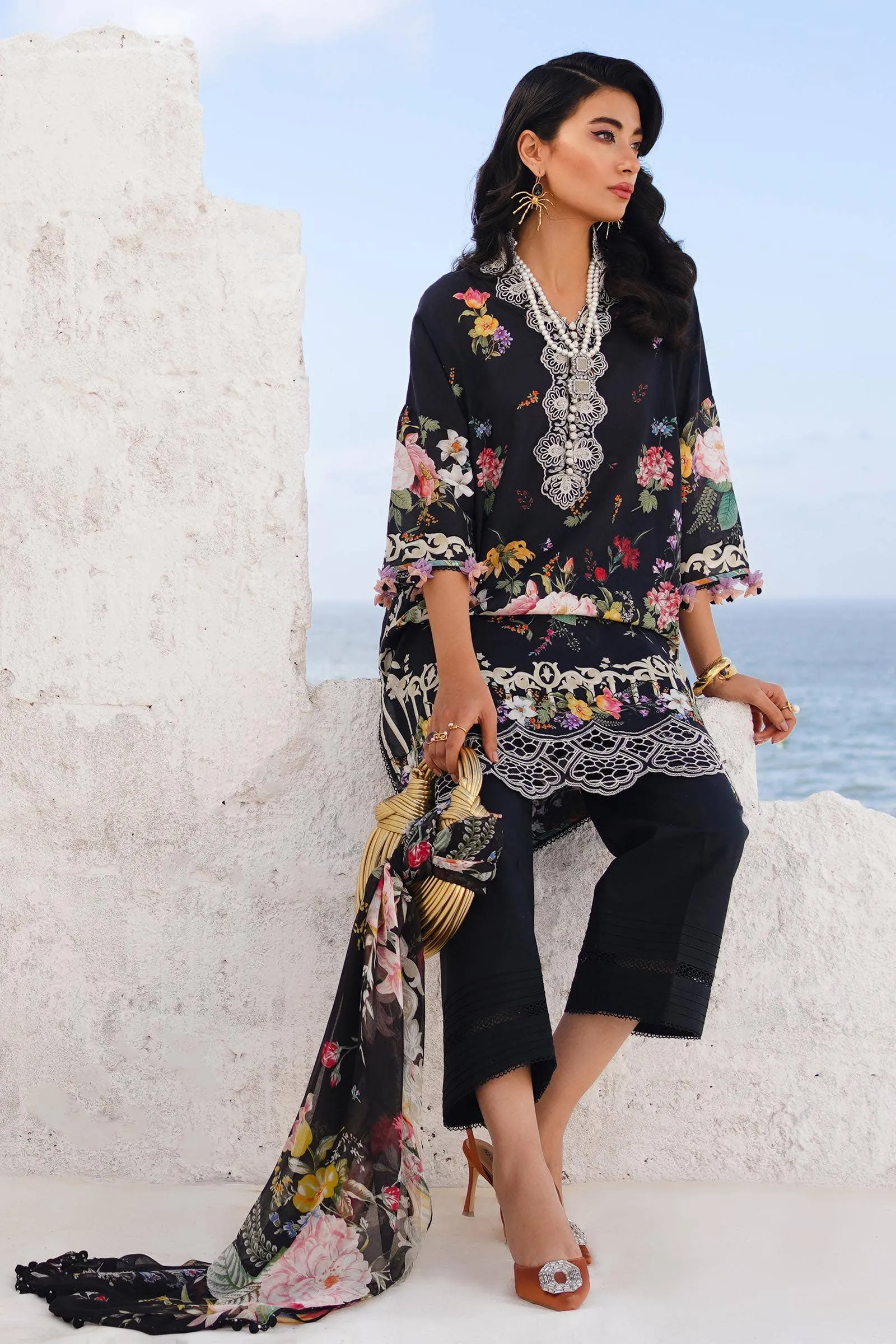 SANA SAFINAZ | Muzlin Spring'24 vol-1  | M241-012B-3CI