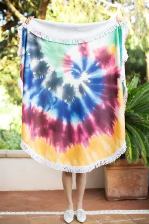 SANTA MONICA TIE-DYE BEACH TOWEL