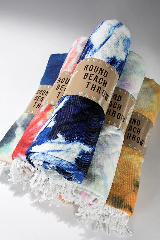 SANTA MONICA TIE-DYE BEACH TOWEL