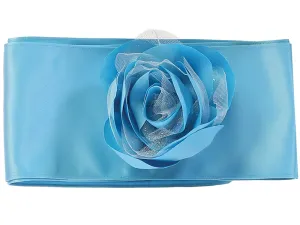 Satin Sash and Flower with Glitter Tulle - BL76