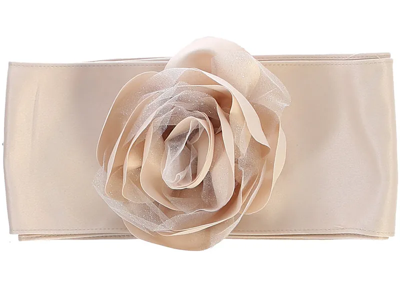 Satin Sash and Flower with Glitter Tulle - BL76
