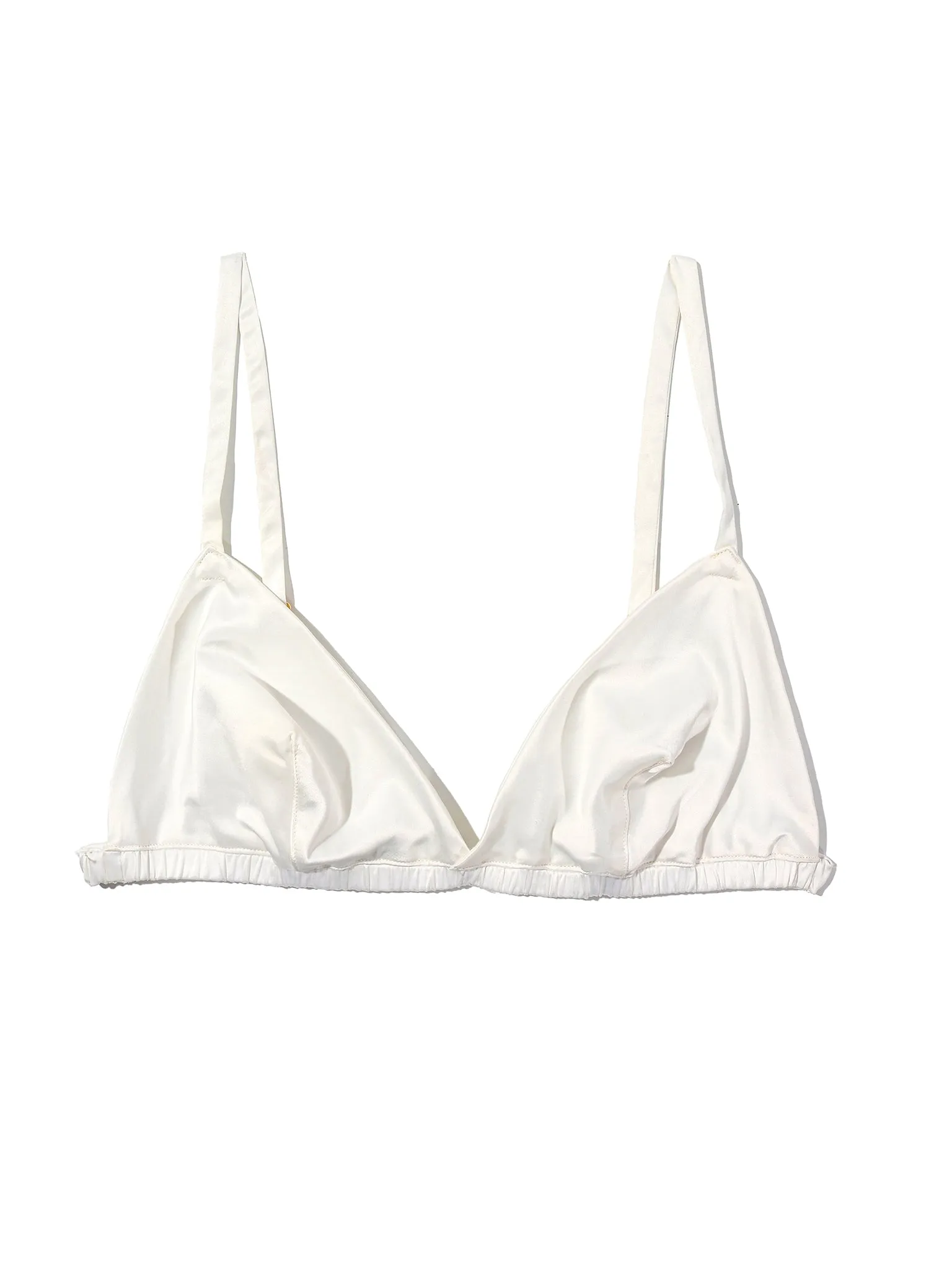 Satin Sleep Fashion Bralette Light Ivory