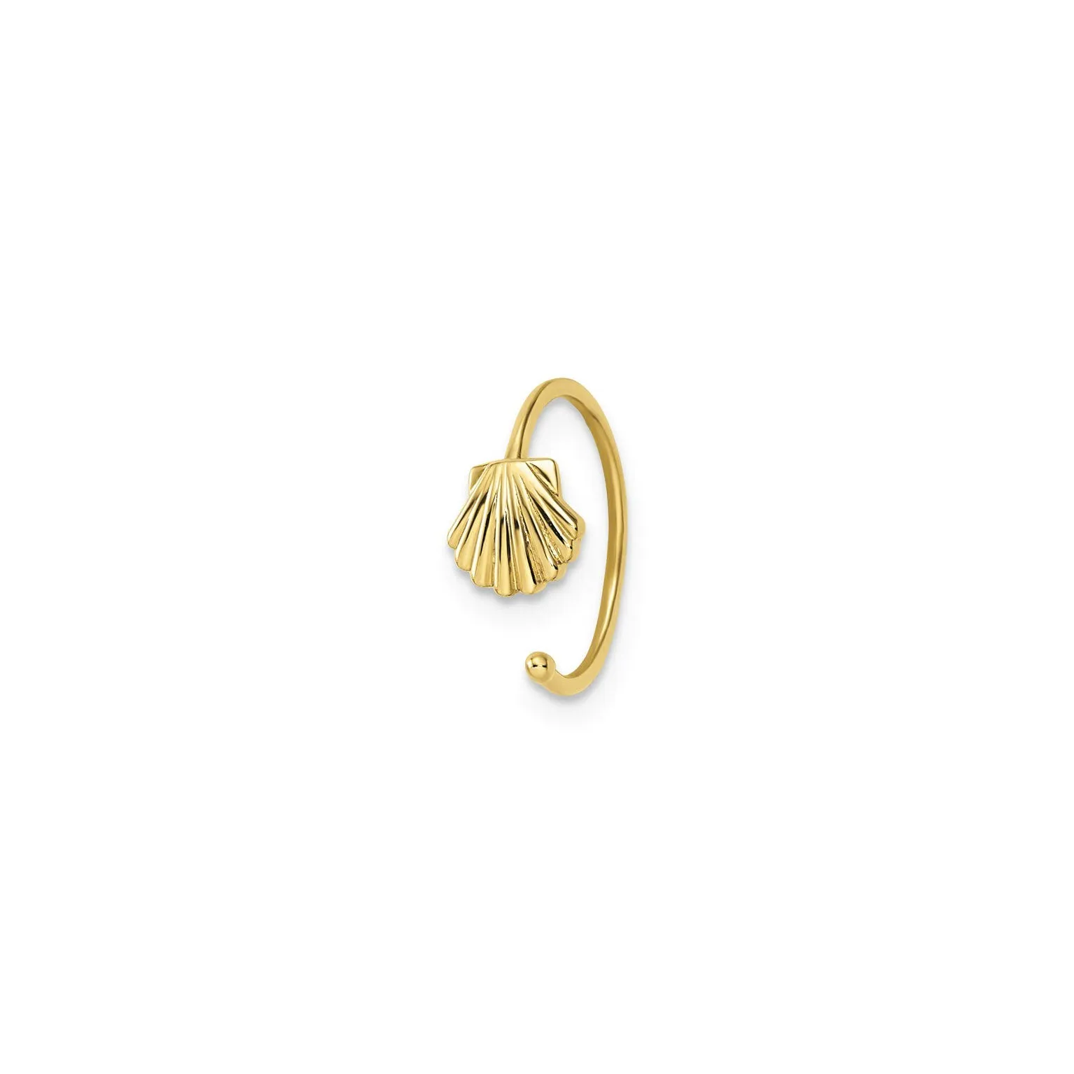 Scallop Shell Ear Cuff (14K)