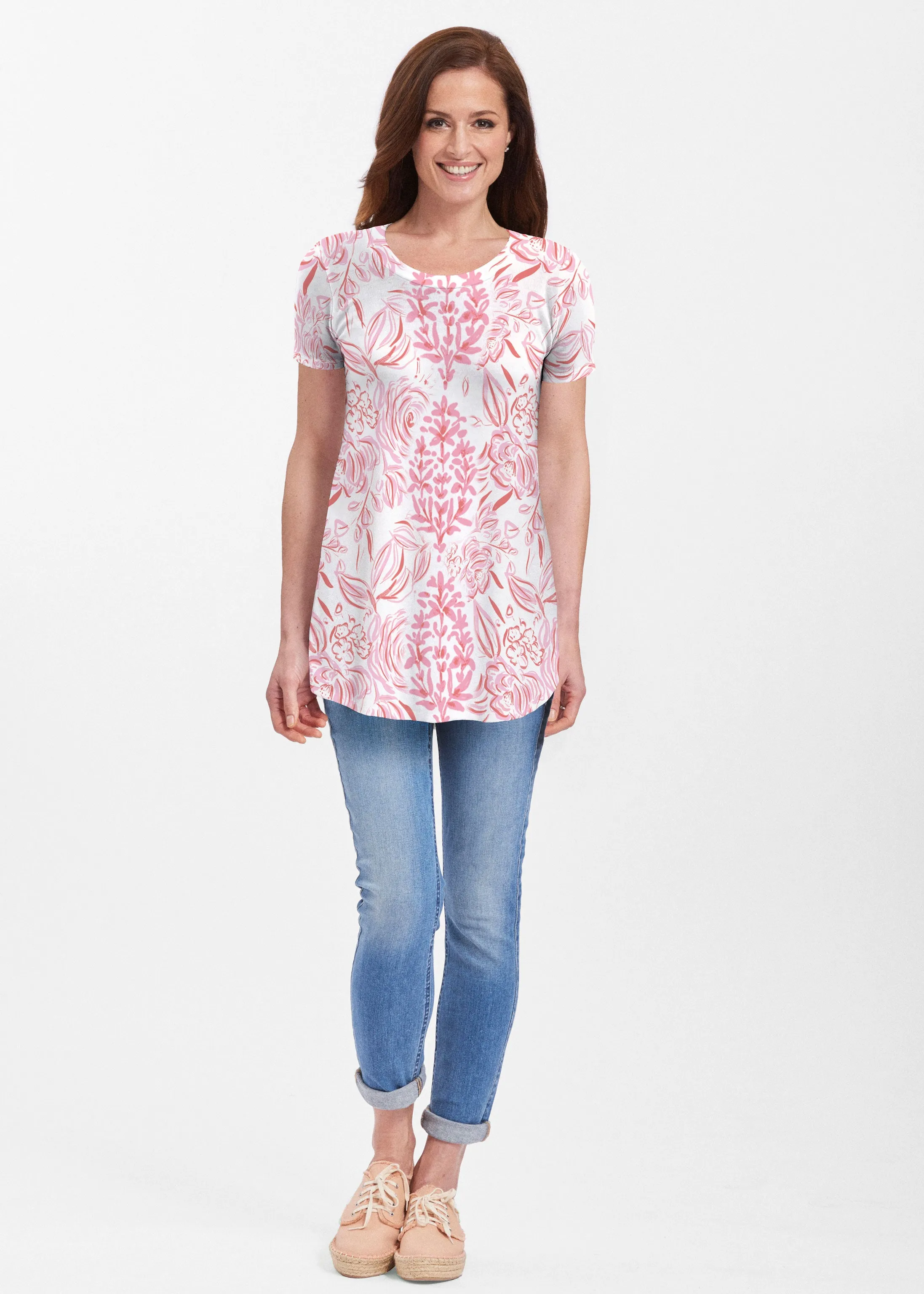 Scarlett (8052) ~ Short Sleeve Butterknit tunic