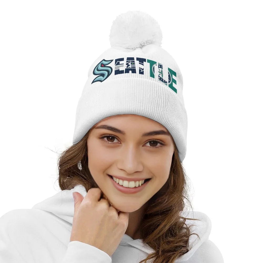 Seattle Teams - Bobble Knit Beanie